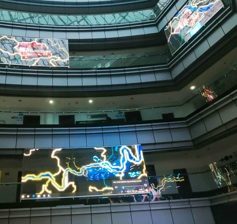 温州瑞安侨贸特色幼镇中庭项目 通明屏Tfree